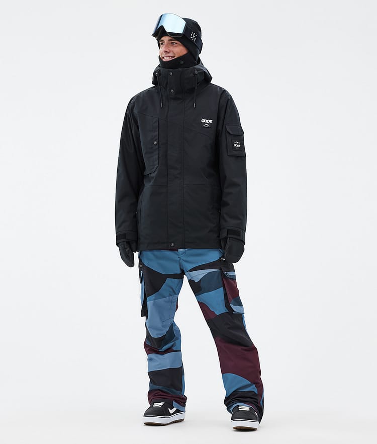 Iconic Kalhoty na Snowboard Pánské Shards Burgundy Blue, Obrázek 2 z 7