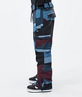 Iconic Snowboard Bukser Herre Shards Burgundy Blue, Billede 3 af 7