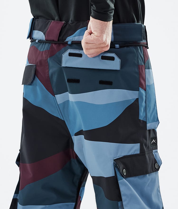 Iconic Pantaloni Snowboard Uomo Shards Burgundy Blue, Immagine 7 di 7