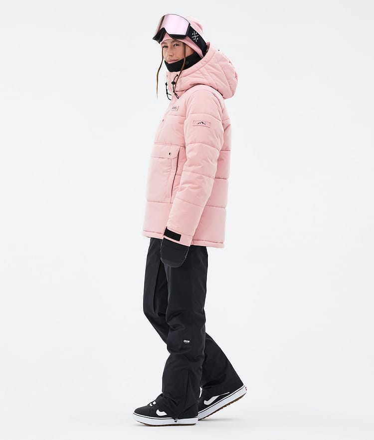 Puffer W Lumilautailutakki Naiset Soft Pink, Kuva 3 / 8