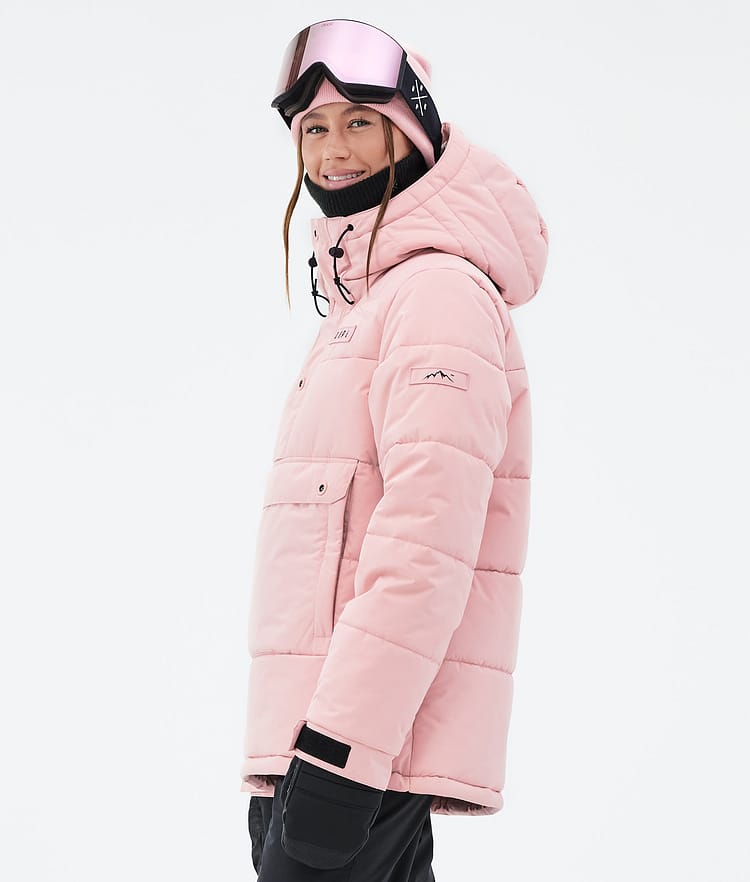 Puffer W Snowboardjakke Dame Soft Pink, Billede 5 af 8