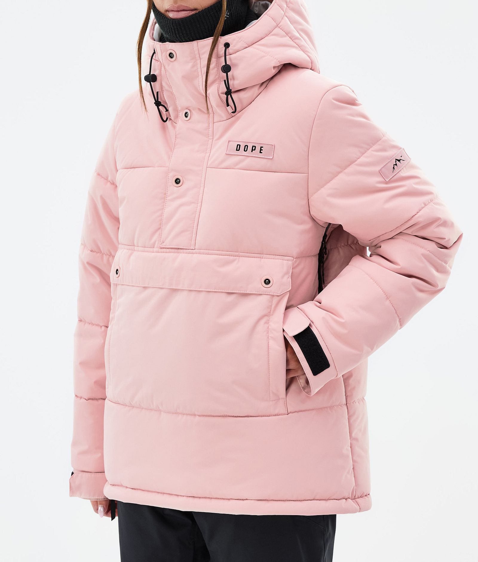 Puffer W Snowboardjakke Dame Soft Pink, Billede 7 af 8