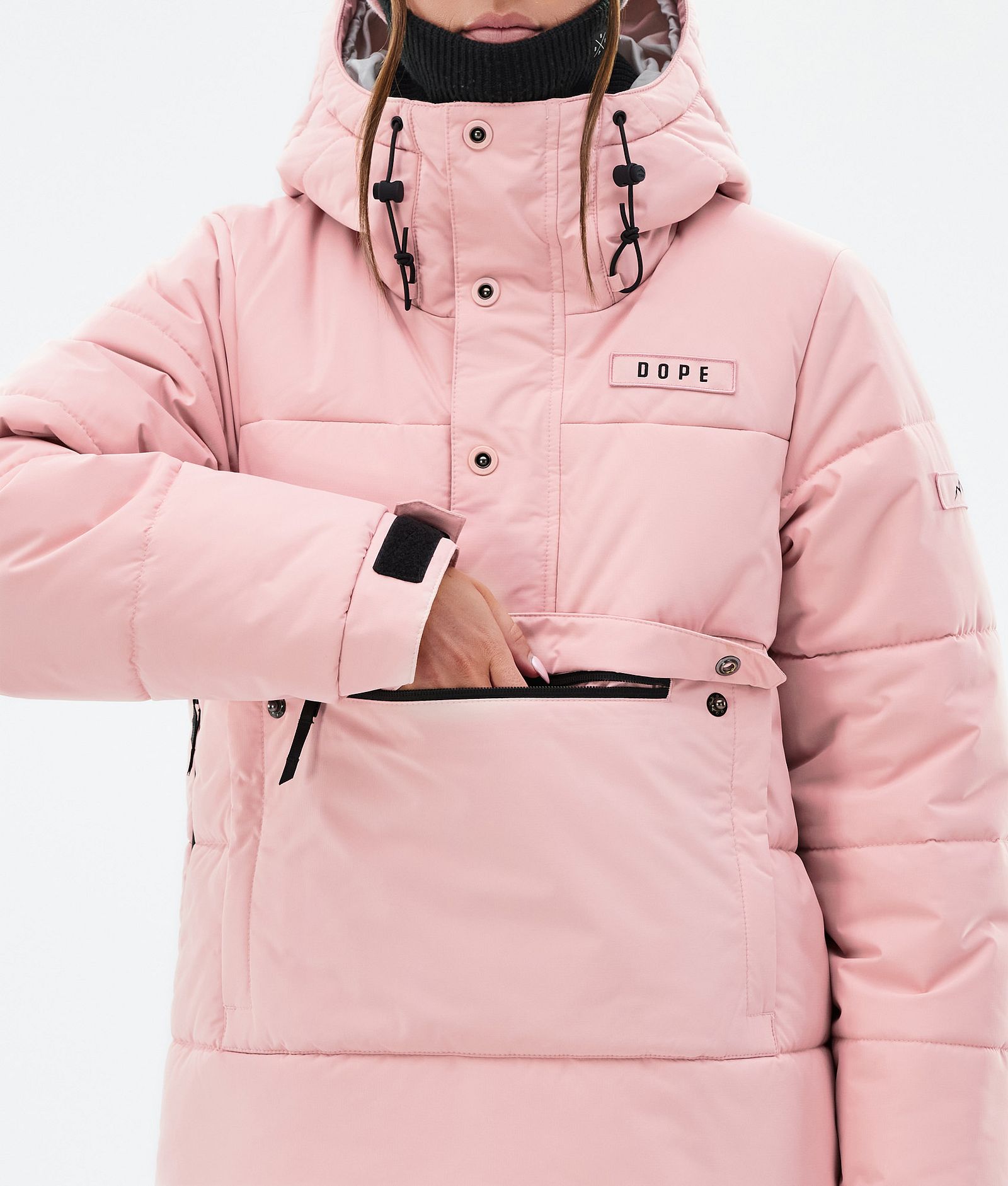 Puffer W Veste Snowboard Femme Soft Pink, Image 8 sur 8