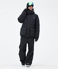 Puffer Full Zip Snowboardjacke Herren Black, Bild 2 von 9