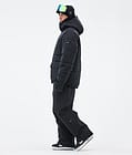 Puffer Full Zip Snowboard Jacket Men Black, Image 3 of 9