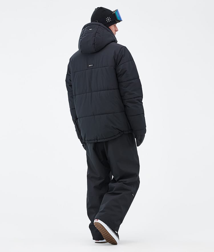 Puffer Full Zip Veste Snowboard Homme Black, Image 4 sur 9