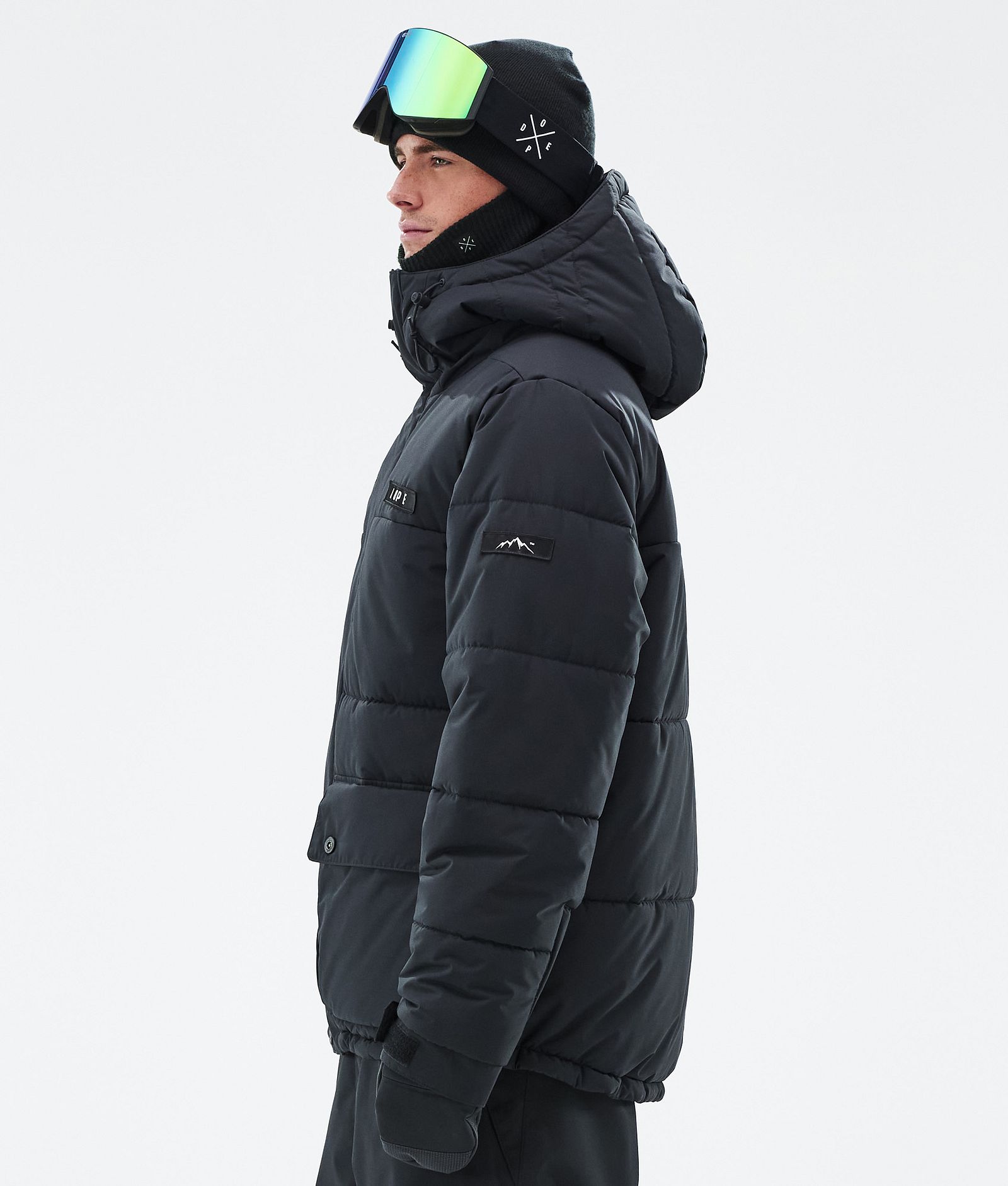 Puffer Full Zip Lyžařská Bunda Pánské Black, Obrázek 5 z 9