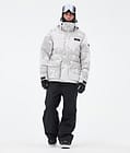 Puffer Full Zip Snowboard Jacket Men Grey Camo Renewed, Image 2 of 9