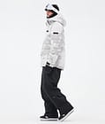 Puffer Full Zip Snowboard Jacket Men Grey Camo, Image 3 of 9