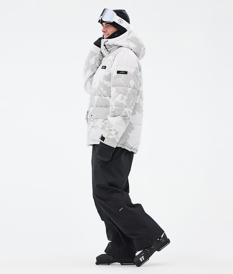 Puffer Full Zip Manteau Ski Homme Grey Camo, Image 3 sur 9