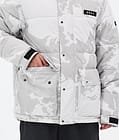 Puffer Full Zip Skijakke Herre Grey Camo, Bilde 8 av 9