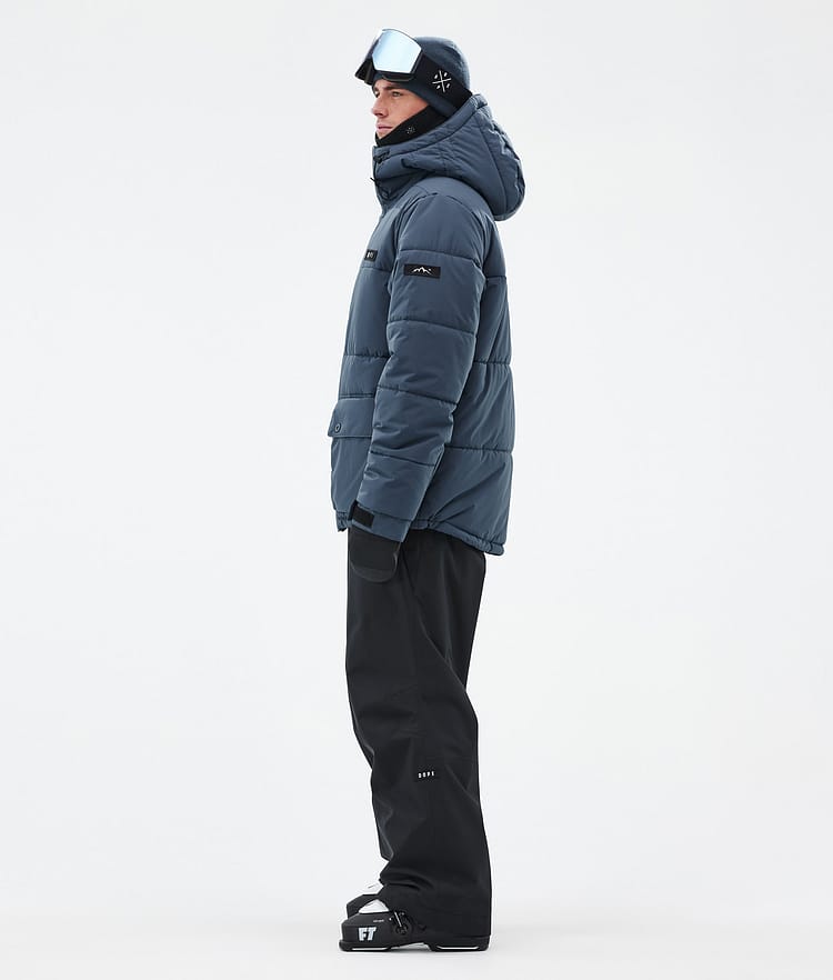 Puffer Full Zip Manteau Ski Homme Metal Blue, Image 3 sur 9