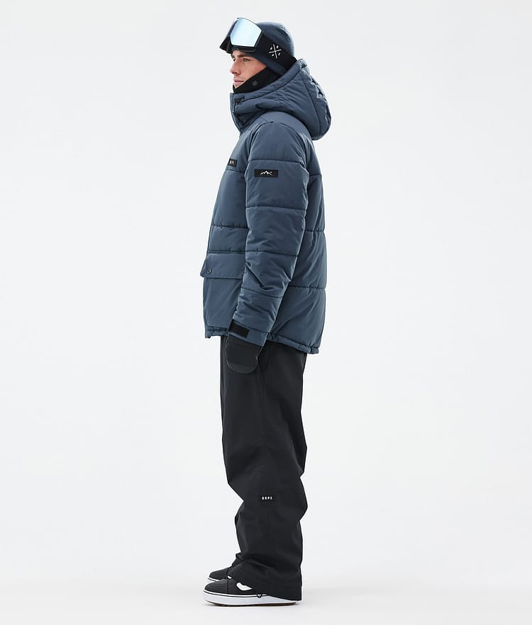 Puffer Full Zip Veste Snowboard Homme Metal Blue, Image 3 sur 9