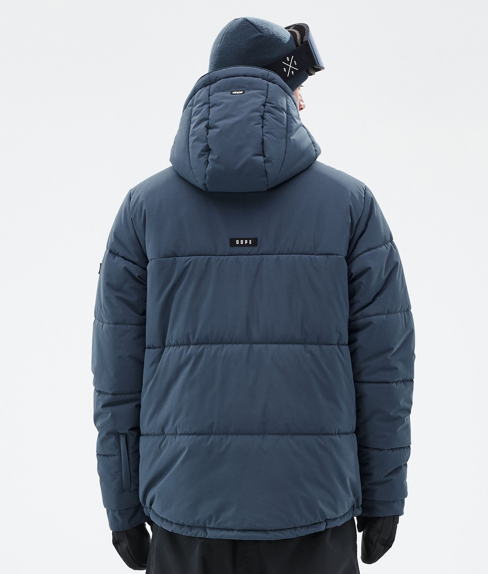 Puffer Full Zip Snowboardjakke Herre Metal Blue, Bilde 6 av 9