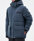 Puffer Full Zip Ski Jacket Men Metal Blue, Image 7 of 9