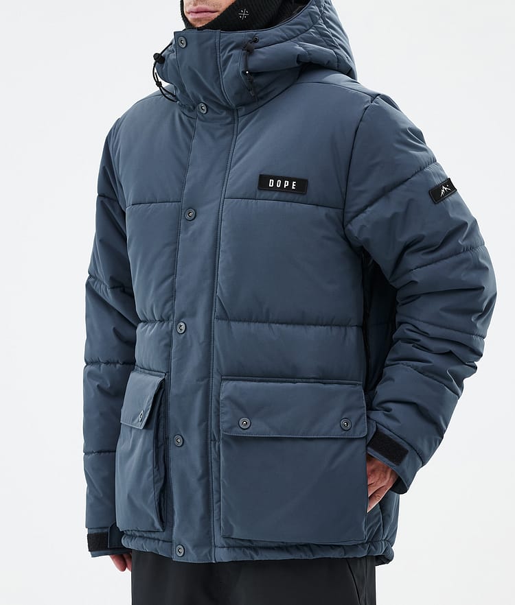 Puffer Full Zip Manteau Ski Homme Metal Blue, Image 7 sur 9