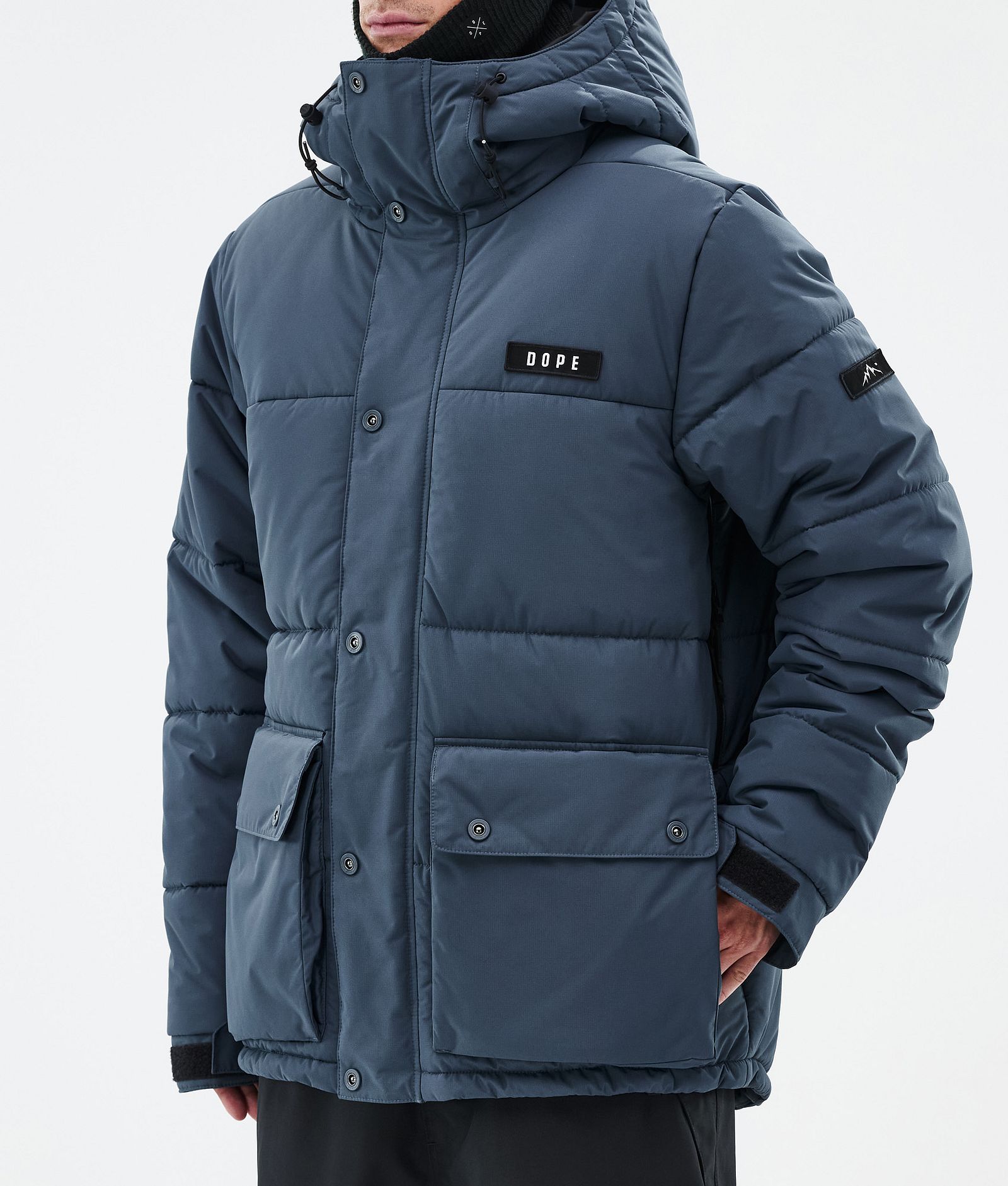 Puffer Full Zip Ski Jacket Men Metal Blue, Image 7 of 9