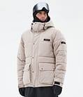 Puffer Full Zip Skijakke Herre Sand, Billede 1 af 9