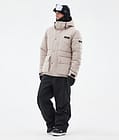 Puffer Full Zip Snowboard Jacket Men Sand Renewed, Image 2 of 9