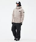 Puffer Full Zip Ski Jacket Men Sand, Image 2 of 9