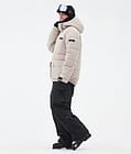 Puffer Full Zip Ski Jacket Men Sand, Image 3 of 9