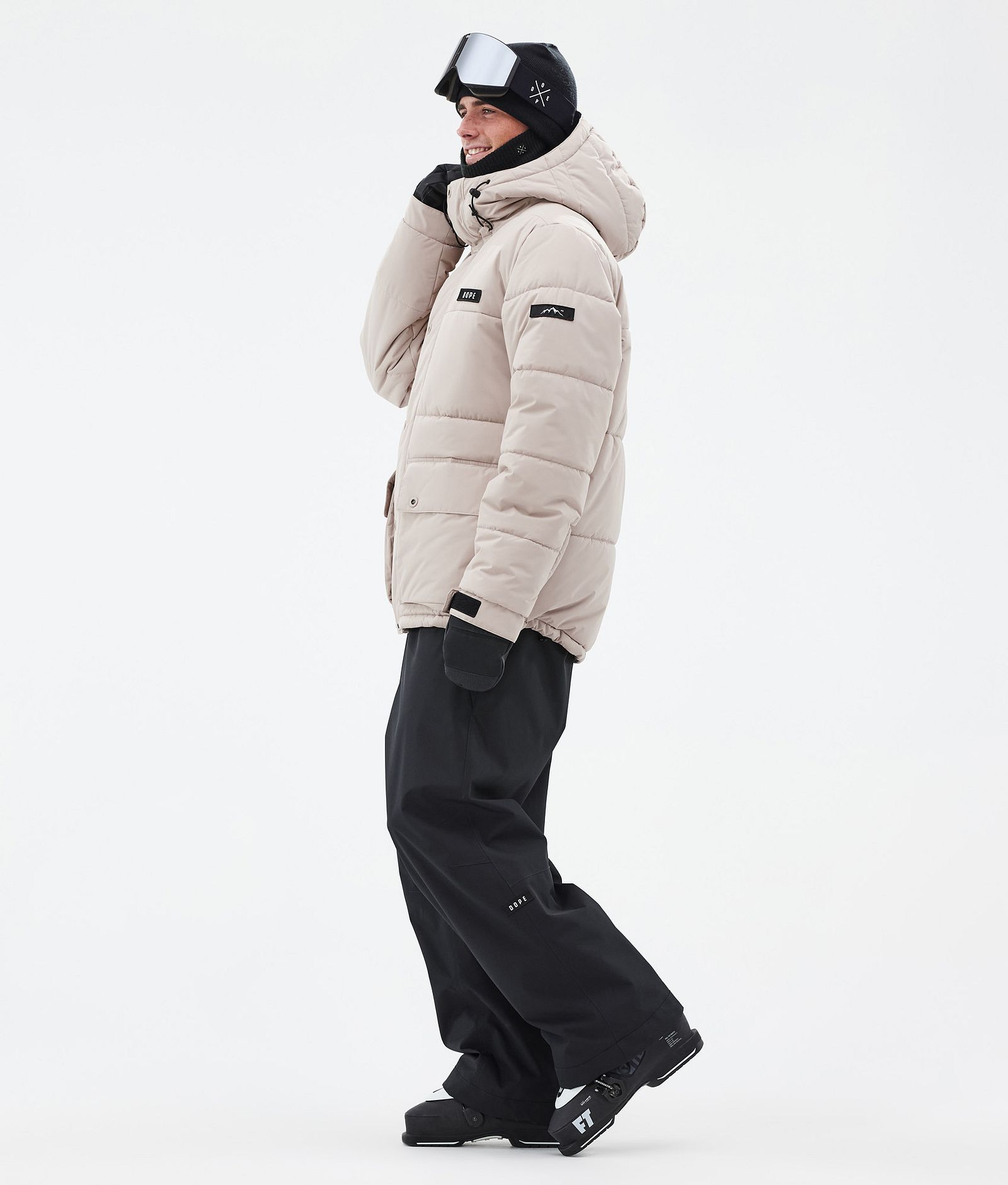 Puffer Full Zip Manteau Ski Homme Sand, Image 3 sur 9