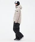 Puffer Full Zip Snowboardjakke Herre Sand, Billede 3 af 9