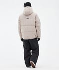 Puffer Full Zip Snowboard Jacket Men Sand Renewed, Image 4 of 9