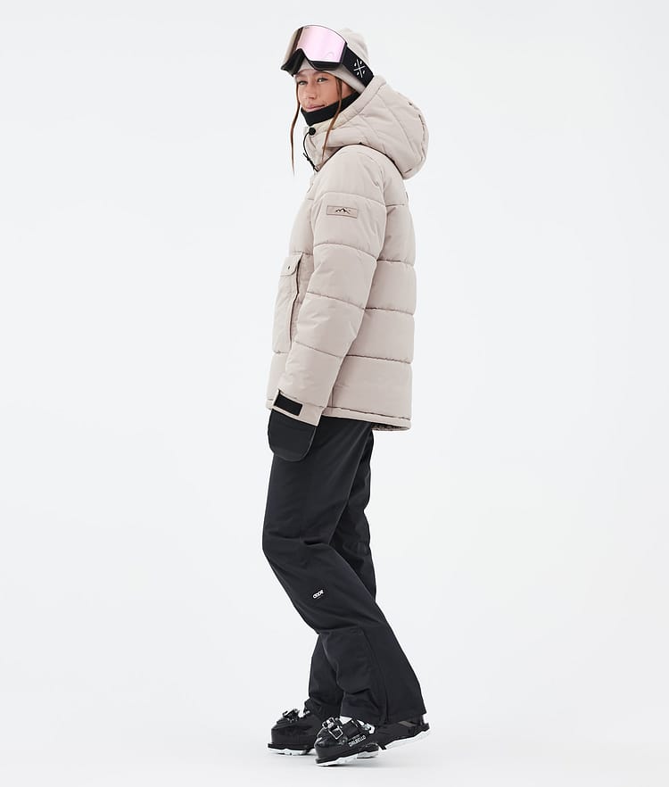 Puffer W Veste de Ski Femme Sand, Image 3 sur 8