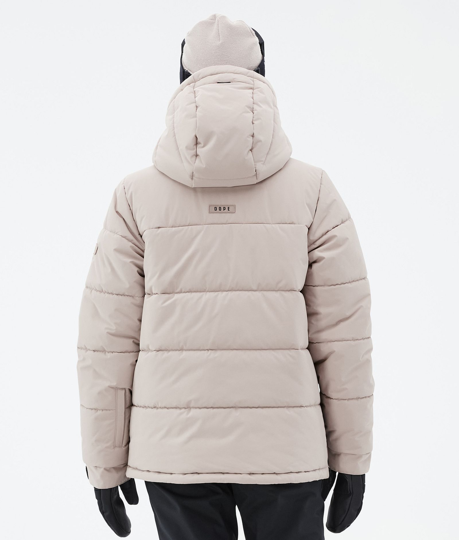 Puffer W Skijakke Dame Sand, Billede 6 af 8