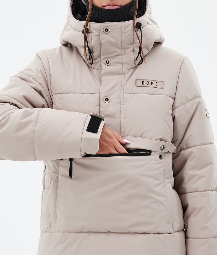 Puffer W Chaqueta Snowboard Mujer Sand, Imagen 8 de 8