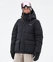 Puffer W Full Zip Snowboardjacka Dam Black