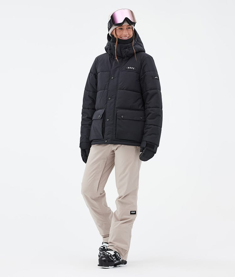 Puffer W Full Zip スキージャケット レディース Black, 画像2 / 9