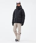 Puffer W Full Zip Snowboardjakke Dame Black, Bilde 2 av 9