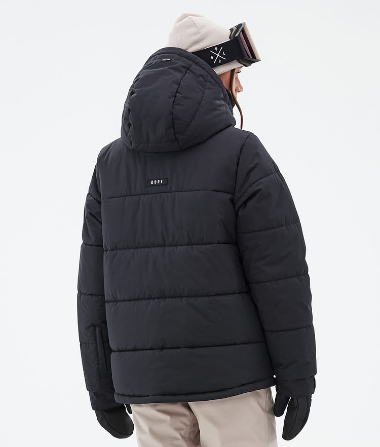 Puffer W Full Zip Lyžařská Bunda Dámské Black, Obrázek 6 z 9