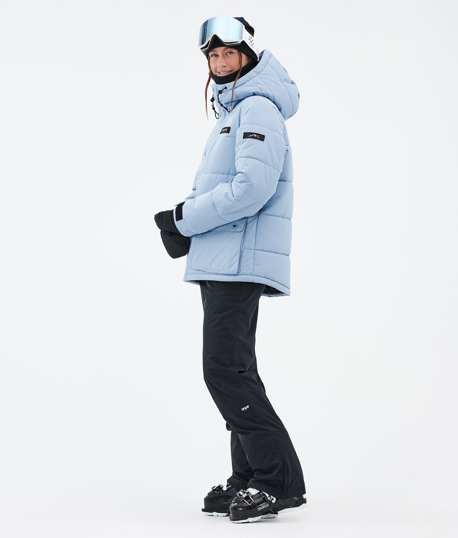 Puffer W Full Zip Ski Jacket Women Light Blue, Image 3 of 9