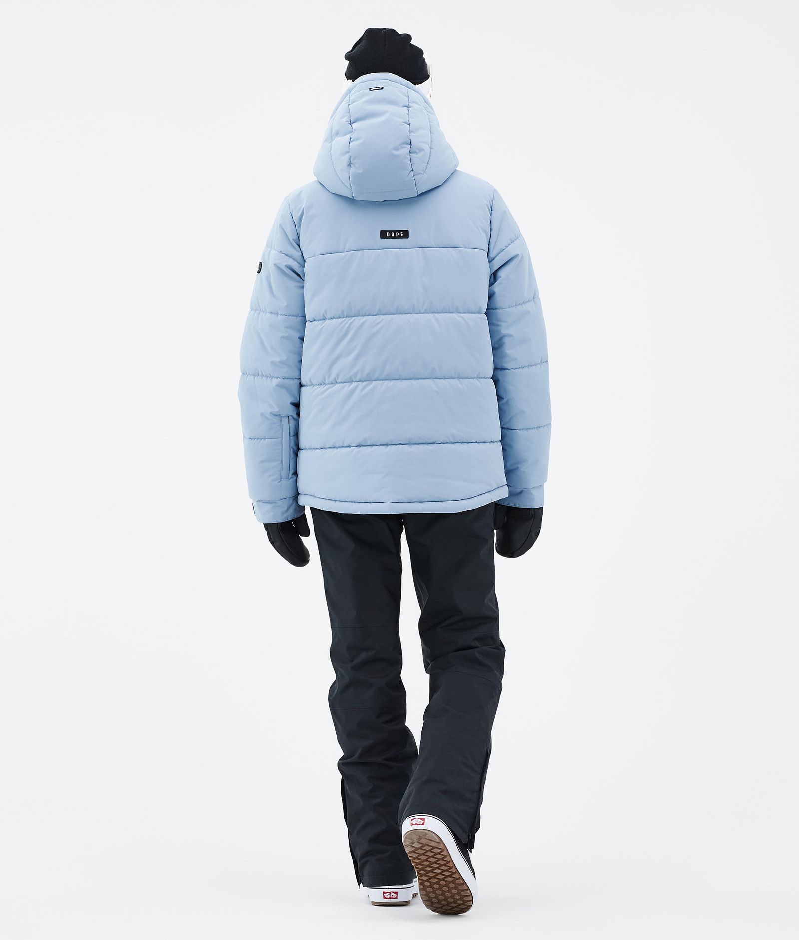 Puffer W Full Zip Snowboardjakke Dame Light Blue, Billede 4 af 9