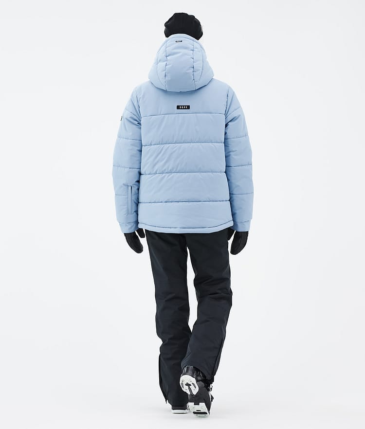 Puffer W Full Zip Laskettelutakki Naiset Light Blue, Kuva 4 / 9