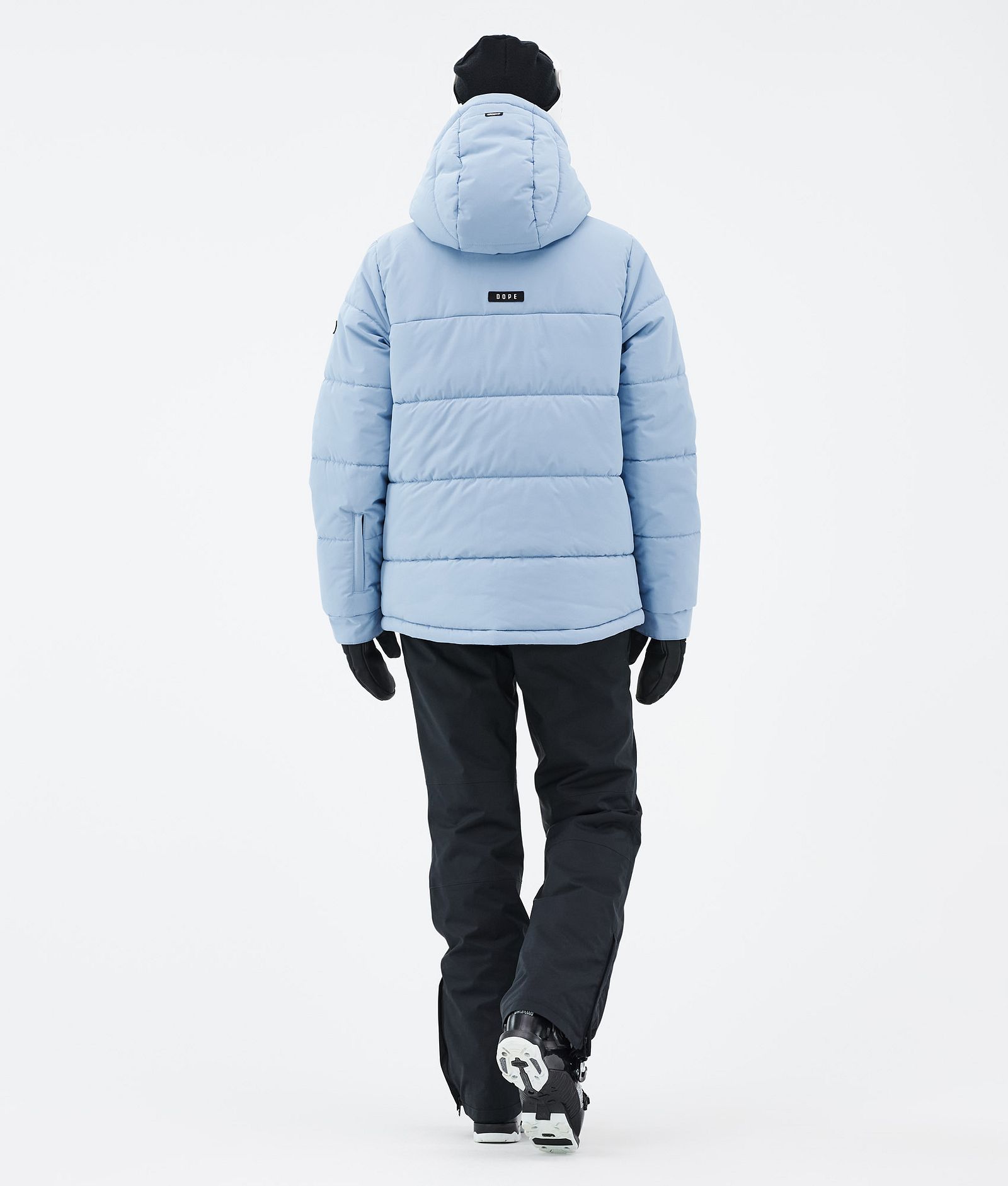 Puffer W Full Zip Kurtka Narciarska Kobiety Light Blue, Zdjęcie 4 z 9