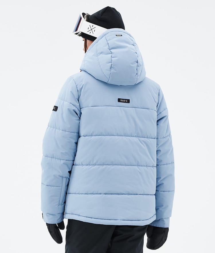 Puffer W Full Zip Kurtka Narciarska Kobiety Light Blue, Zdjęcie 6 z 9