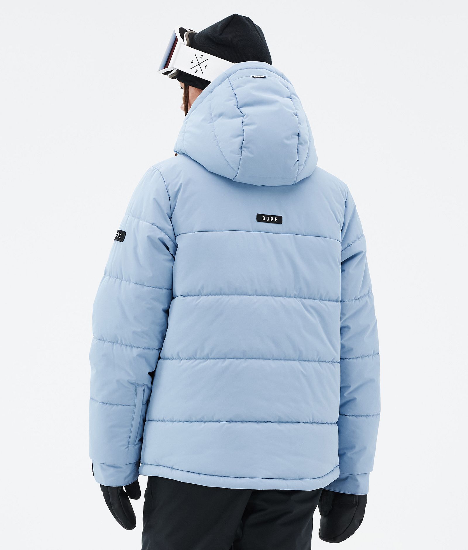 Puffer W Full Zip Manteau Ski Femme Light Blue, Image 6 sur 9