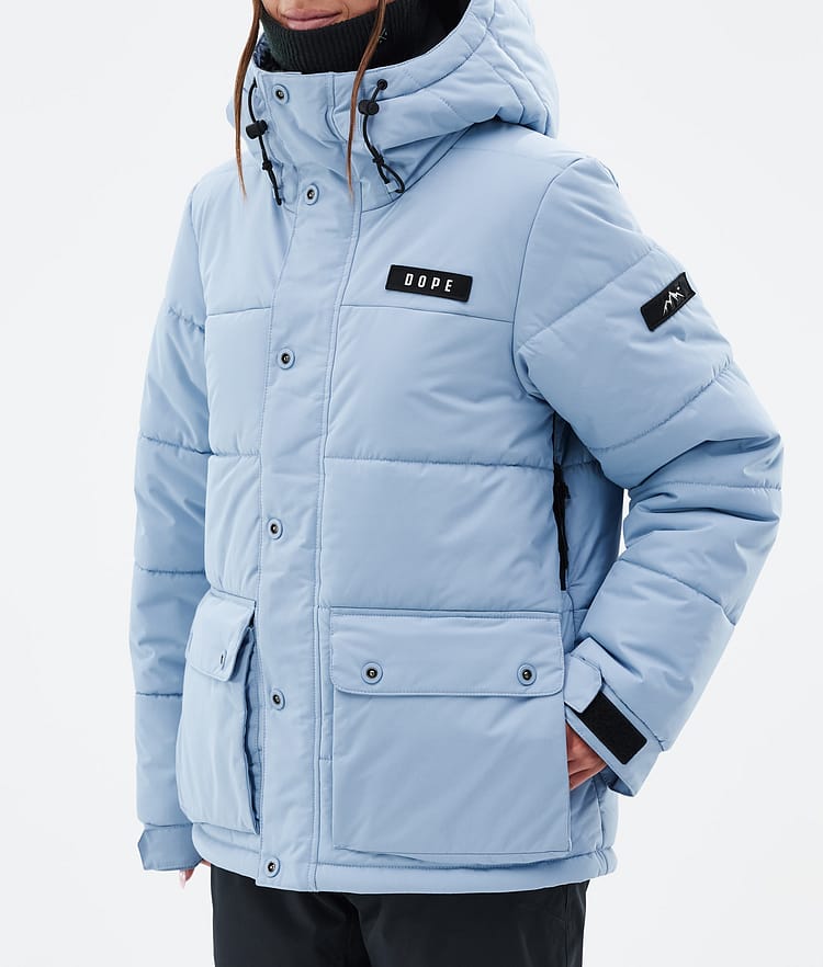 Puffer W Full Zip Manteau Ski Femme Light Blue, Image 7 sur 9