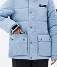 Puffer W Full Zip Kurtka Snowboardowa Kobiety Light Blue, Zdjęcie 8 z 9