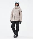 Puffer W Full Zip Ski Jacket Women Sand, Image 2 of 9