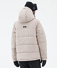 Puffer W Full Zip Skijakke Dame Sand, Billede 6 af 9