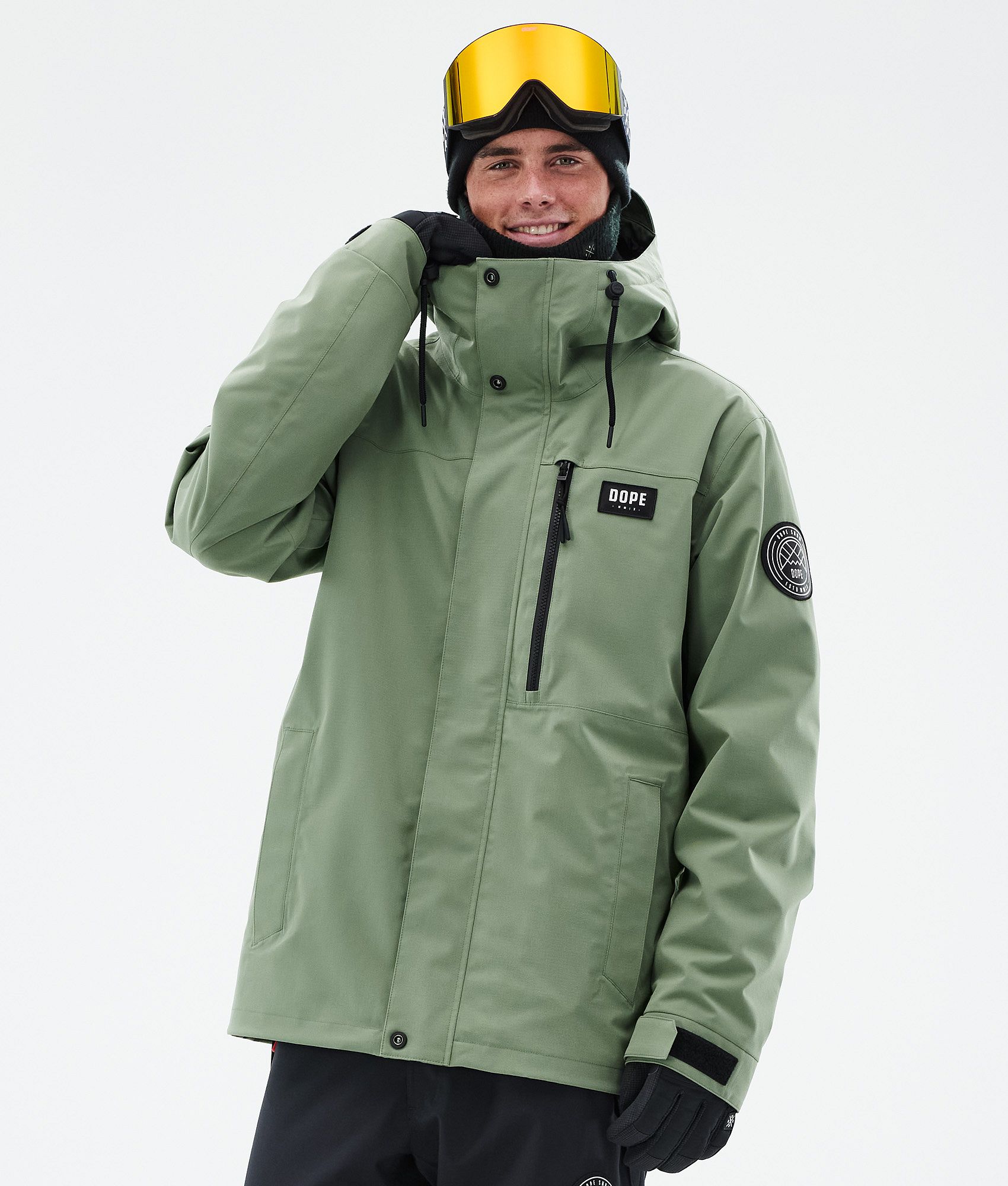 Dope Blizzard Full Zip Men s Snowboard Jacket Moss Green