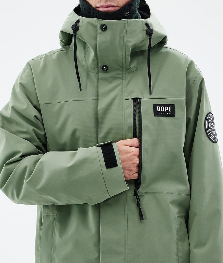 Blizzard Full Zip スキージャケット メンズ Moss Green, 画像8 / 9