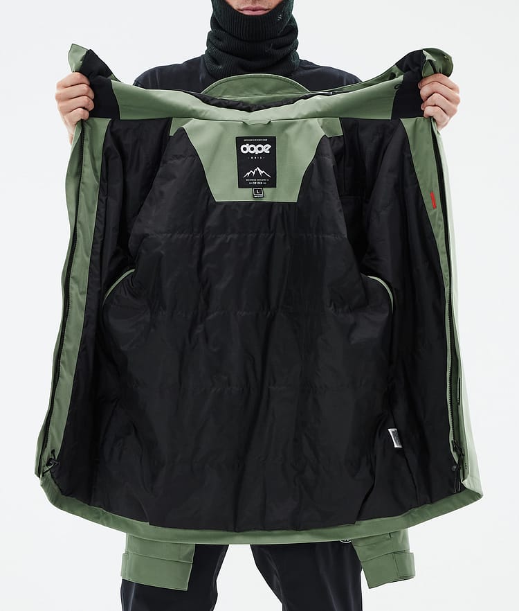 Blizzard Full Zip Snowboardjakke Herre Moss Green, Bilde 9 av 9