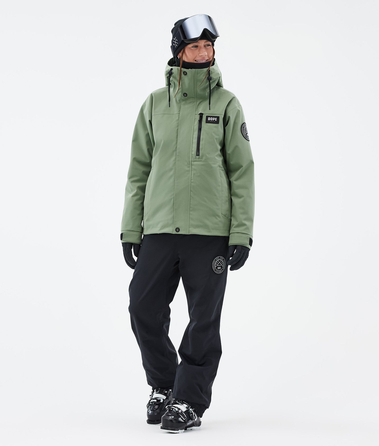 Blizzard W Full Zip Skidjacka Dam Moss Green, Bild 2 av 9