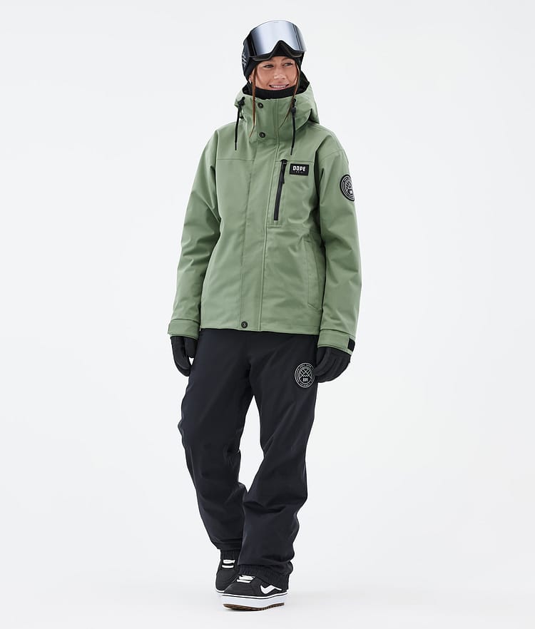 Blizzard W Full Zip Snowboardjakke Dame Moss Green, Billede 2 af 9